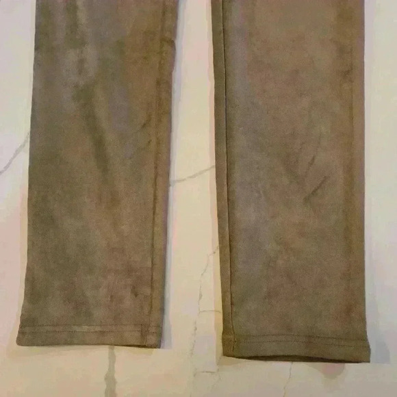 NYDJ Womens Faux Suede Stretch Leggings Tan Brown Size 4 - Picture 6 of 6